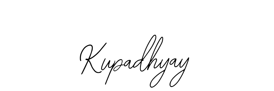 How to make Kupadhyay signature? Bearetta-2O07w is a professional autograph style. Create handwritten signature for Kupadhyay name. Kupadhyay signature style 12 images and pictures png