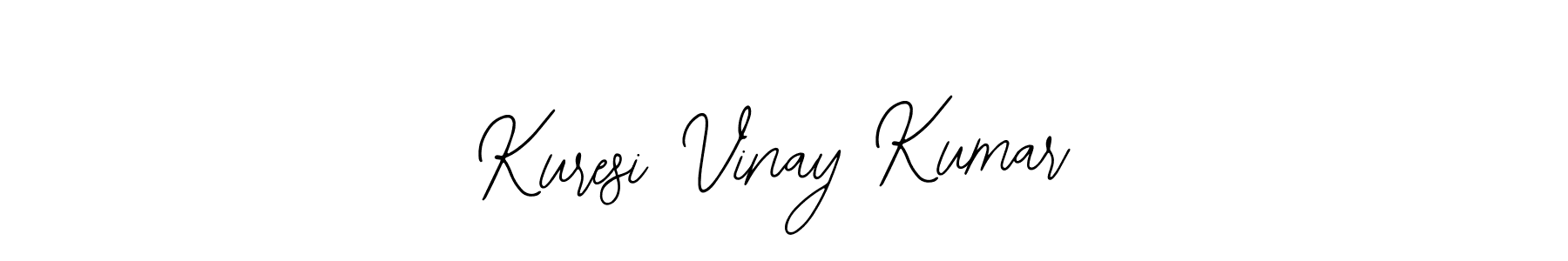 How to make Kuresi Vinay Kumar name signature. Use Bearetta-2O07w style for creating short signs online. This is the latest handwritten sign. Kuresi Vinay Kumar signature style 12 images and pictures png