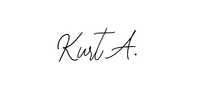 Create a beautiful signature design for name Kurt A.. With this signature (Bearetta-2O07w) fonts, you can make a handwritten signature for free. Kurt A. signature style 12 images and pictures png