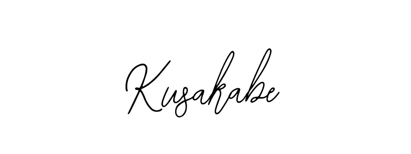 Make a beautiful signature design for name Kusakabe. With this signature (Bearetta-2O07w) style, you can create a handwritten signature for free. Kusakabe signature style 12 images and pictures png