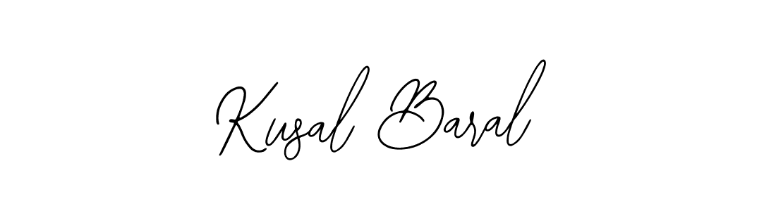 How to Draw Kusal Baral signature style? Bearetta-2O07w is a latest design signature styles for name Kusal Baral. Kusal Baral signature style 12 images and pictures png