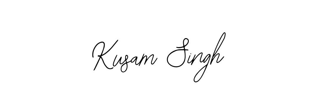 Also we have Kusam Singh name is the best signature style. Create professional handwritten signature collection using Bearetta-2O07w autograph style. Kusam Singh signature style 12 images and pictures png