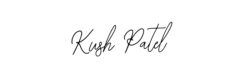 How to make Kush Patel name signature. Use Bearetta-2O07w style for creating short signs online. This is the latest handwritten sign. Kush Patel signature style 12 images and pictures png