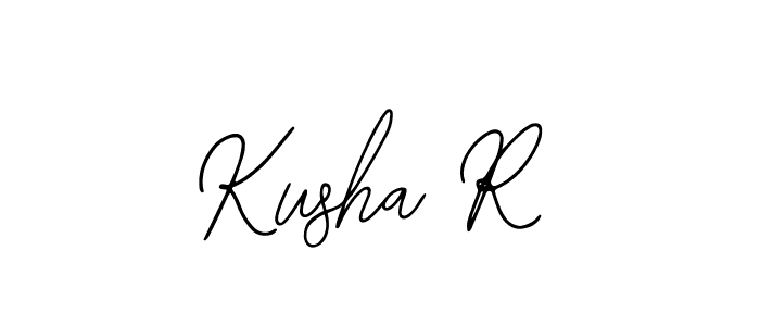 Also we have Kusha R name is the best signature style. Create professional handwritten signature collection using Bearetta-2O07w autograph style. Kusha R signature style 12 images and pictures png