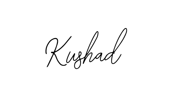 How to make Kushad name signature. Use Bearetta-2O07w style for creating short signs online. This is the latest handwritten sign. Kushad signature style 12 images and pictures png