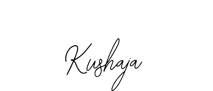 Design your own signature with our free online signature maker. With this signature software, you can create a handwritten (Bearetta-2O07w) signature for name Kushaja. Kushaja signature style 12 images and pictures png