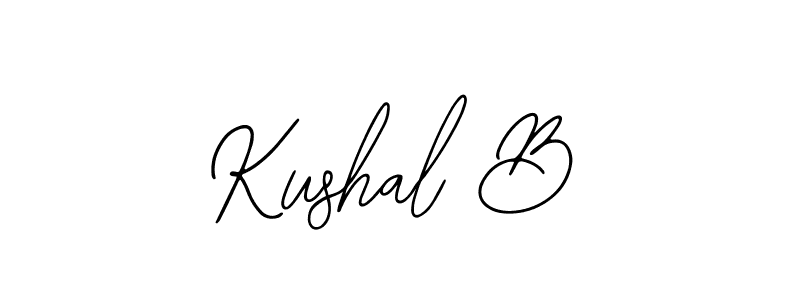 Create a beautiful signature design for name Kushal B. With this signature (Bearetta-2O07w) fonts, you can make a handwritten signature for free. Kushal B signature style 12 images and pictures png