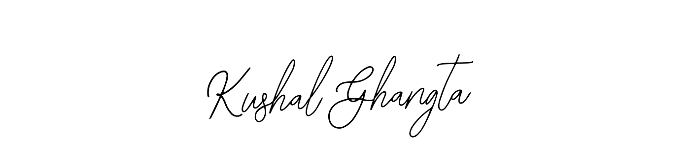 if you are searching for the best signature style for your name Kushal Ghangta. so please give up your signature search. here we have designed multiple signature styles  using Bearetta-2O07w. Kushal Ghangta signature style 12 images and pictures png