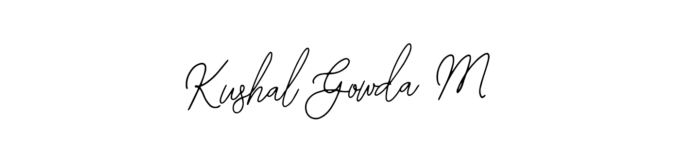 Once you've used our free online signature maker to create your best signature Bearetta-2O07w style, it's time to enjoy all of the benefits that Kushal Gowda M name signing documents. Kushal Gowda M signature style 12 images and pictures png