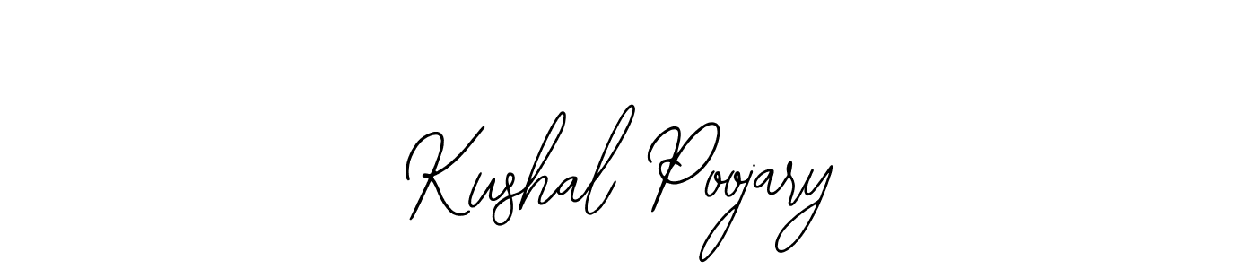 How to make Kushal Poojary name signature. Use Bearetta-2O07w style for creating short signs online. This is the latest handwritten sign. Kushal Poojary signature style 12 images and pictures png