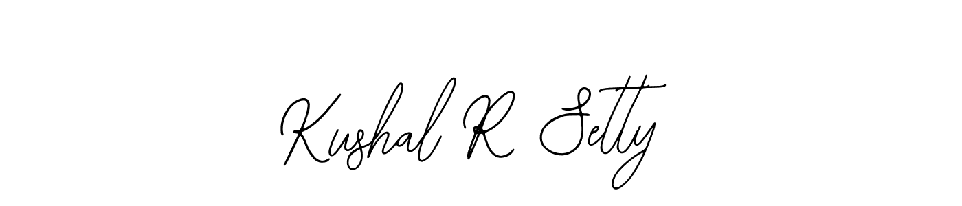 How to make Kushal R Setty signature? Bearetta-2O07w is a professional autograph style. Create handwritten signature for Kushal R Setty name. Kushal R Setty signature style 12 images and pictures png