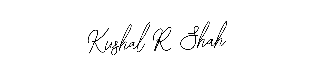 Kushal R Shah stylish signature style. Best Handwritten Sign (Bearetta-2O07w) for my name. Handwritten Signature Collection Ideas for my name Kushal R Shah. Kushal R Shah signature style 12 images and pictures png