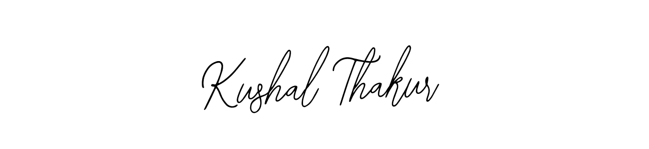 You should practise on your own different ways (Bearetta-2O07w) to write your name (Kushal Thakur) in signature. don't let someone else do it for you. Kushal Thakur signature style 12 images and pictures png