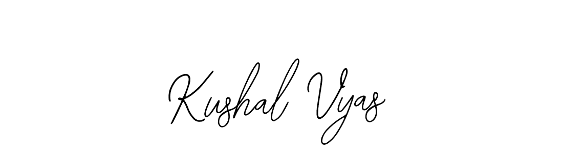 The best way (Bearetta-2O07w) to make a short signature is to pick only two or three words in your name. The name Kushal Vyas include a total of six letters. For converting this name. Kushal Vyas signature style 12 images and pictures png