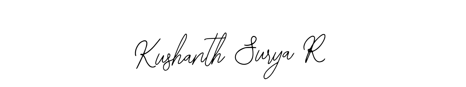 Make a beautiful signature design for name Kushanth Surya R. With this signature (Bearetta-2O07w) style, you can create a handwritten signature for free. Kushanth Surya R signature style 12 images and pictures png