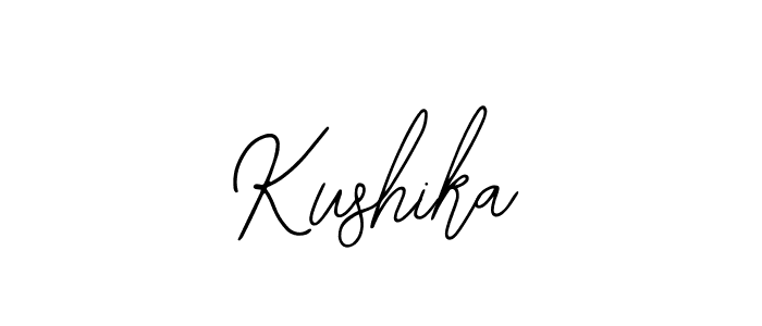 Design your own signature with our free online signature maker. With this signature software, you can create a handwritten (Bearetta-2O07w) signature for name Kushika. Kushika signature style 12 images and pictures png