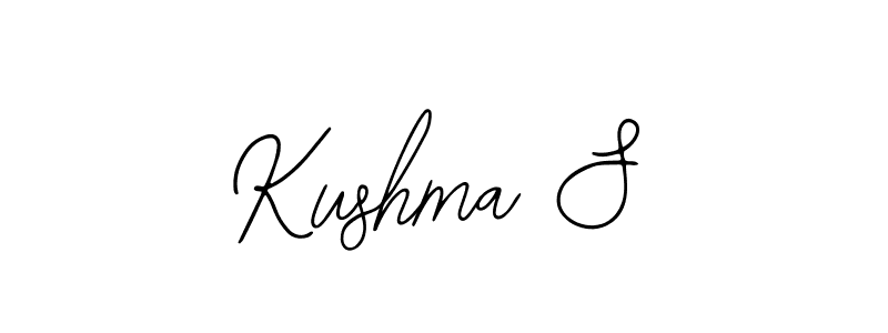 Design your own signature with our free online signature maker. With this signature software, you can create a handwritten (Bearetta-2O07w) signature for name Kushma S. Kushma S signature style 12 images and pictures png