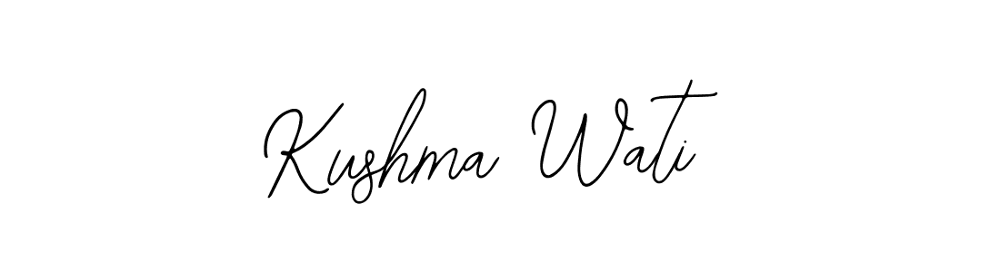 It looks lik you need a new signature style for name Kushma Wati. Design unique handwritten (Bearetta-2O07w) signature with our free signature maker in just a few clicks. Kushma Wati signature style 12 images and pictures png