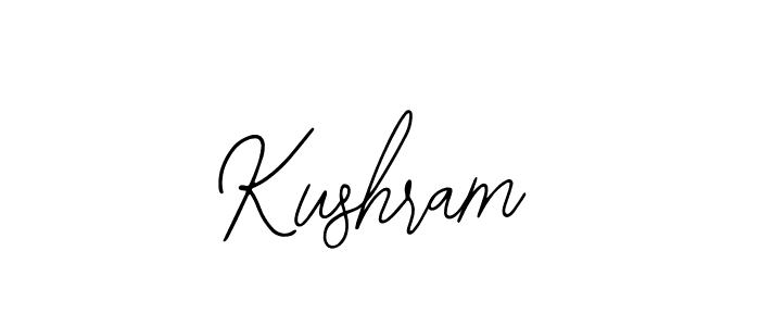 How to make Kushram signature? Bearetta-2O07w is a professional autograph style. Create handwritten signature for Kushram name. Kushram signature style 12 images and pictures png