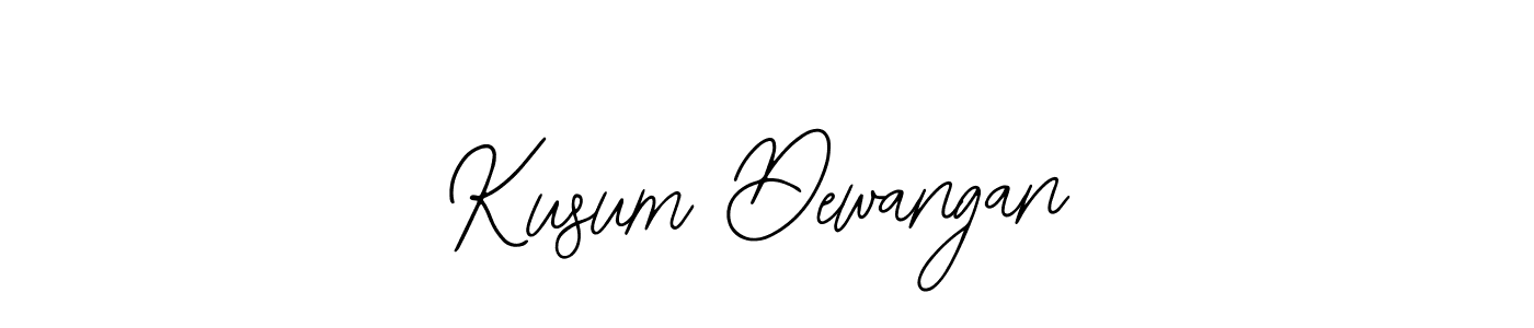 Also we have Kusum Dewangan name is the best signature style. Create professional handwritten signature collection using Bearetta-2O07w autograph style. Kusum Dewangan signature style 12 images and pictures png