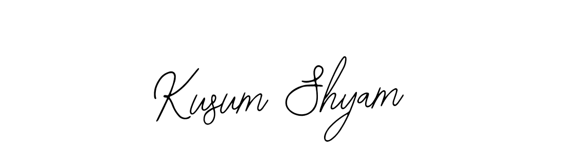 Make a beautiful signature design for name Kusum Shyam. Use this online signature maker to create a handwritten signature for free. Kusum Shyam signature style 12 images and pictures png