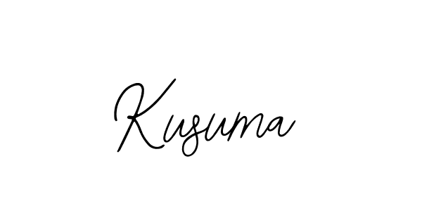 Also we have Kusuma name is the best signature style. Create professional handwritten signature collection using Bearetta-2O07w autograph style. Kusuma signature style 12 images and pictures png