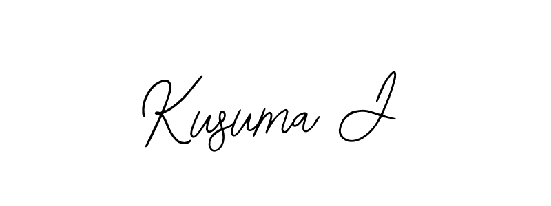 Make a beautiful signature design for name Kusuma J. With this signature (Bearetta-2O07w) style, you can create a handwritten signature for free. Kusuma J signature style 12 images and pictures png