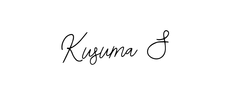 Design your own signature with our free online signature maker. With this signature software, you can create a handwritten (Bearetta-2O07w) signature for name Kusuma S. Kusuma S signature style 12 images and pictures png