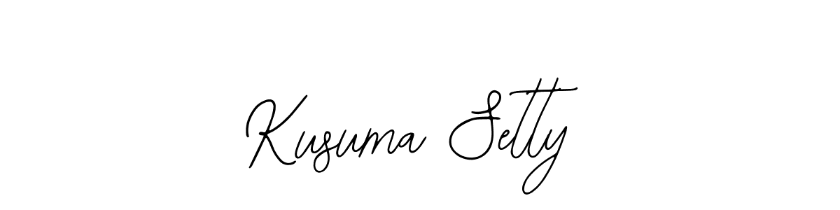 Make a beautiful signature design for name Kusuma Setty. With this signature (Bearetta-2O07w) style, you can create a handwritten signature for free. Kusuma Setty signature style 12 images and pictures png