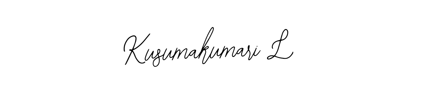 Kusumakumari L stylish signature style. Best Handwritten Sign (Bearetta-2O07w) for my name. Handwritten Signature Collection Ideas for my name Kusumakumari L. Kusumakumari L signature style 12 images and pictures png