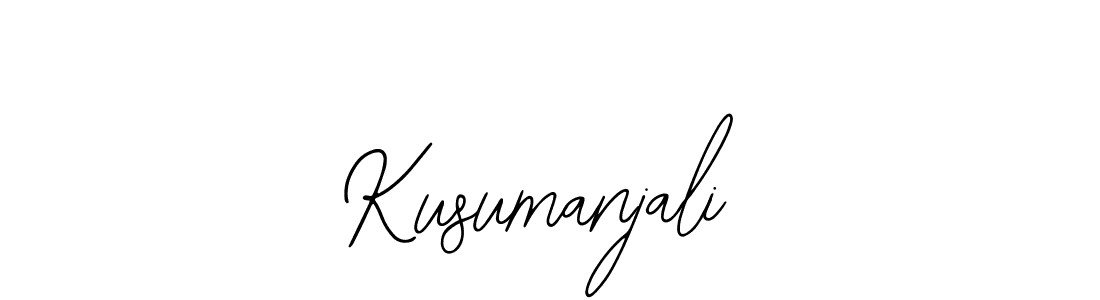 Also we have Kusumanjali name is the best signature style. Create professional handwritten signature collection using Bearetta-2O07w autograph style. Kusumanjali signature style 12 images and pictures png