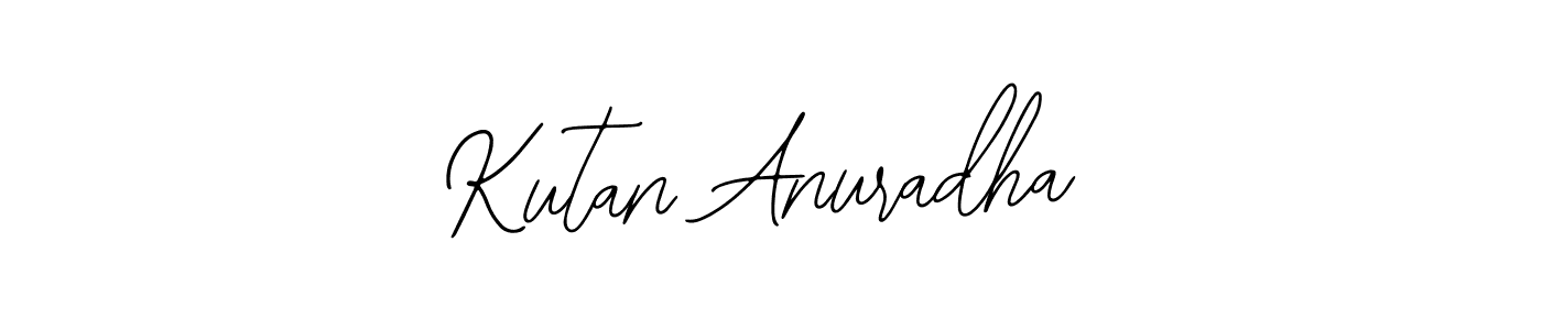 if you are searching for the best signature style for your name Kutan Anuradha. so please give up your signature search. here we have designed multiple signature styles  using Bearetta-2O07w. Kutan Anuradha signature style 12 images and pictures png