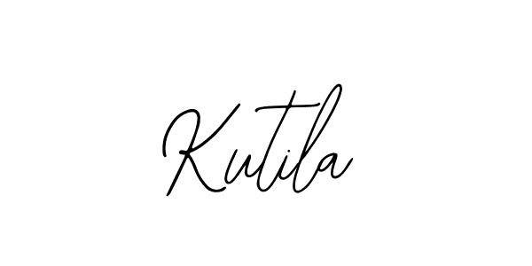 Use a signature maker to create a handwritten signature online. With this signature software, you can design (Bearetta-2O07w) your own signature for name Kutila. Kutila signature style 12 images and pictures png