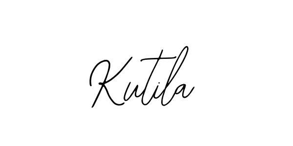 if you are searching for the best signature style for your name Kutila. so please give up your signature search. here we have designed multiple signature styles  using Bearetta-2O07w. Kutila signature style 12 images and pictures png