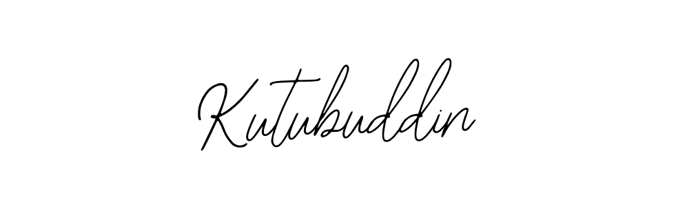 How to make Kutubuddin name signature. Use Bearetta-2O07w style for creating short signs online. This is the latest handwritten sign. Kutubuddin signature style 12 images and pictures png