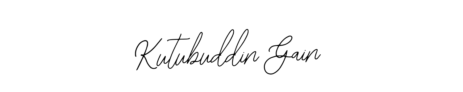 How to Draw Kutubuddin Gain signature style? Bearetta-2O07w is a latest design signature styles for name Kutubuddin Gain. Kutubuddin Gain signature style 12 images and pictures png