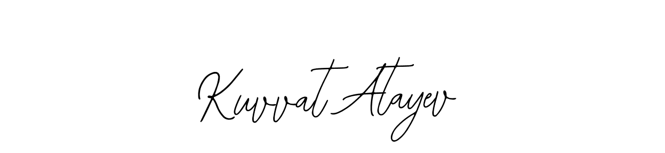 How to make Kuvvat Atayev signature? Bearetta-2O07w is a professional autograph style. Create handwritten signature for Kuvvat Atayev name. Kuvvat Atayev signature style 12 images and pictures png