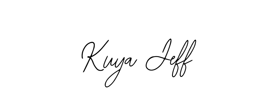 Use a signature maker to create a handwritten signature online. With this signature software, you can design (Bearetta-2O07w) your own signature for name Kuya Jeff. Kuya Jeff signature style 12 images and pictures png