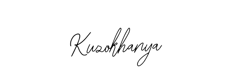 How to make Kuzokhanya name signature. Use Bearetta-2O07w style for creating short signs online. This is the latest handwritten sign. Kuzokhanya signature style 12 images and pictures png