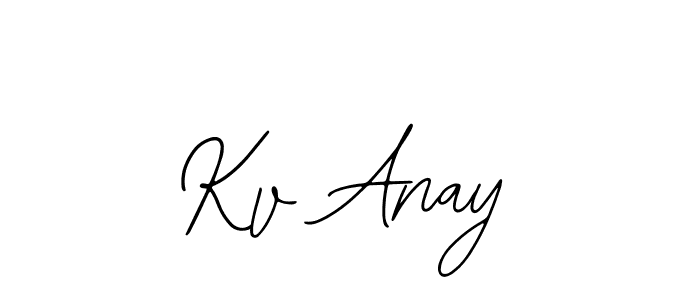 if you are searching for the best signature style for your name Kv Anay. so please give up your signature search. here we have designed multiple signature styles  using Bearetta-2O07w. Kv Anay signature style 12 images and pictures png