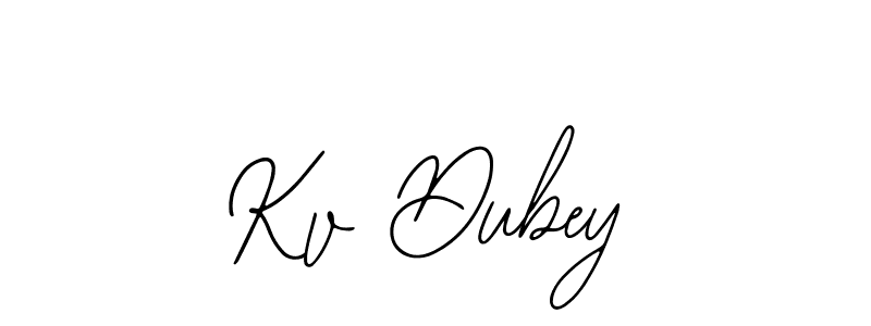 How to Draw Kv Dubey signature style? Bearetta-2O07w is a latest design signature styles for name Kv Dubey. Kv Dubey signature style 12 images and pictures png
