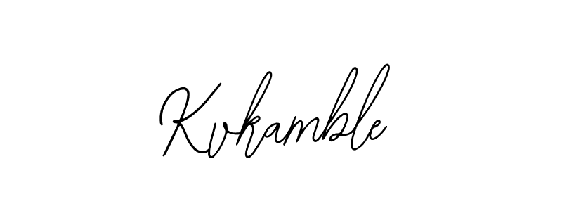 Design your own signature with our free online signature maker. With this signature software, you can create a handwritten (Bearetta-2O07w) signature for name Kvkamble. Kvkamble signature style 12 images and pictures png