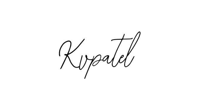 How to make Kvpatel name signature. Use Bearetta-2O07w style for creating short signs online. This is the latest handwritten sign. Kvpatel signature style 12 images and pictures png