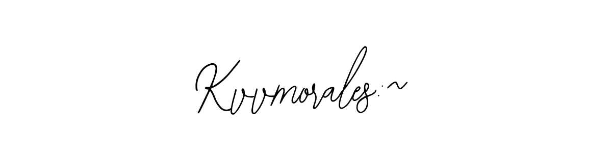 How to make Kvvmorales:~ name signature. Use Bearetta-2O07w style for creating short signs online. This is the latest handwritten sign. Kvvmorales:~ signature style 12 images and pictures png