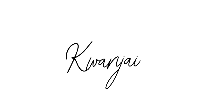 Use a signature maker to create a handwritten signature online. With this signature software, you can design (Bearetta-2O07w) your own signature for name Kwanjai. Kwanjai signature style 12 images and pictures png