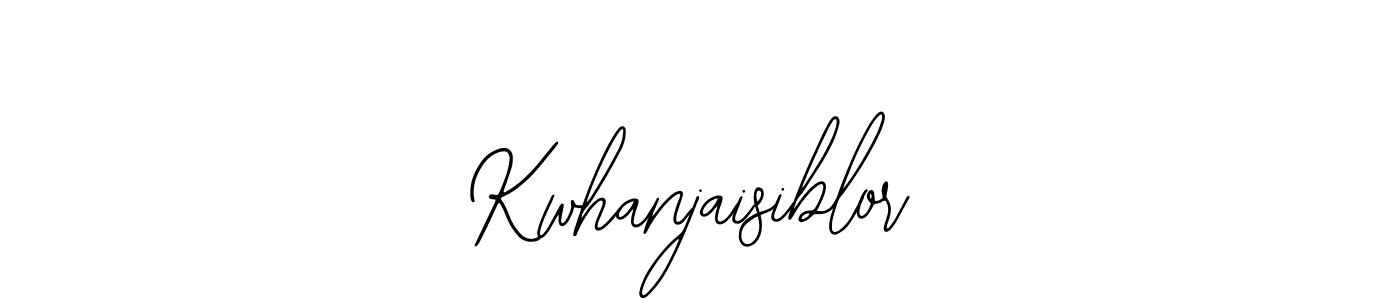 Also You can easily find your signature by using the search form. We will create Kwhanjaisiblor name handwritten signature images for you free of cost using Bearetta-2O07w sign style. Kwhanjaisiblor signature style 12 images and pictures png