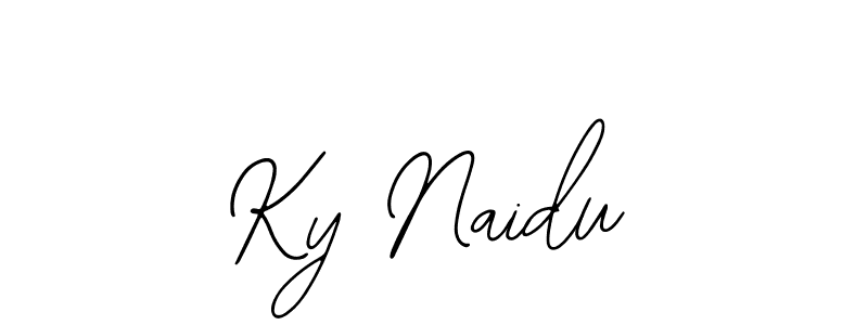 if you are searching for the best signature style for your name Ky Naidu. so please give up your signature search. here we have designed multiple signature styles  using Bearetta-2O07w. Ky Naidu signature style 12 images and pictures png