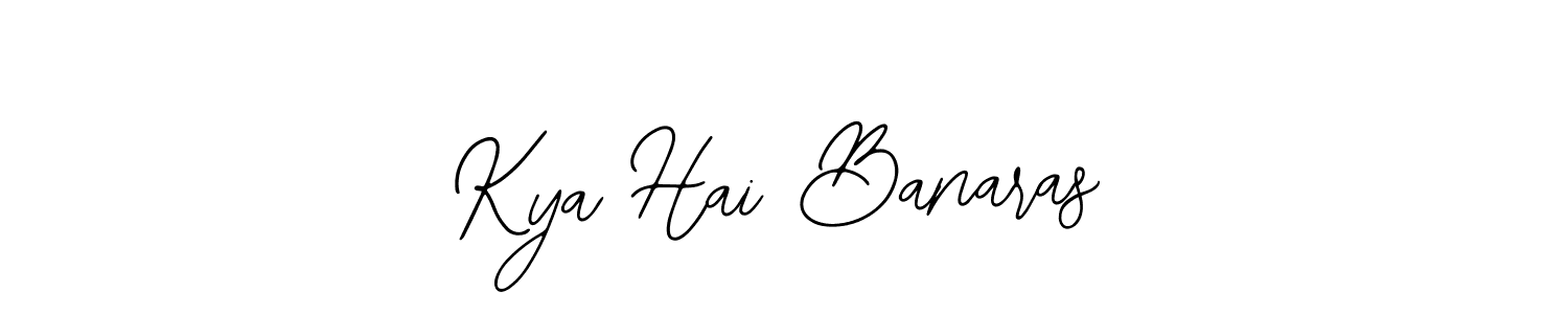 Use a signature maker to create a handwritten signature online. With this signature software, you can design (Bearetta-2O07w) your own signature for name Kya Hai Banaras. Kya Hai Banaras signature style 12 images and pictures png