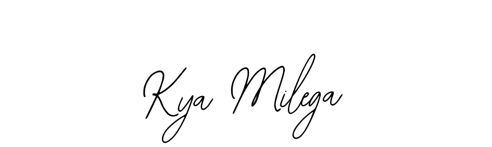 Make a beautiful signature design for name Kya Milega. Use this online signature maker to create a handwritten signature for free. Kya Milega signature style 12 images and pictures png