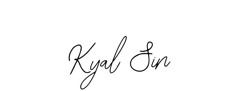 You should practise on your own different ways (Bearetta-2O07w) to write your name (Kyal Sin) in signature. don't let someone else do it for you. Kyal Sin signature style 12 images and pictures png